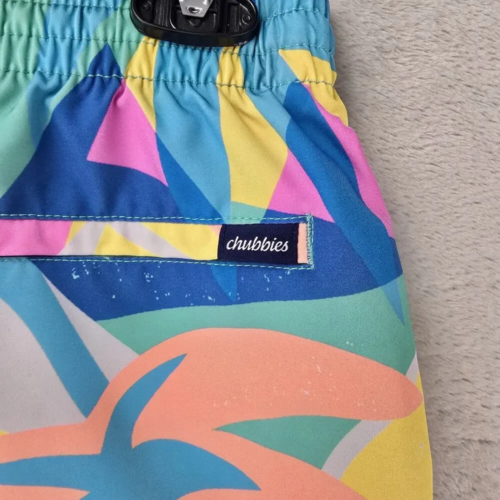 Chubbies Swim Trunks Mens Small The Wave Dashers Classic 5.5